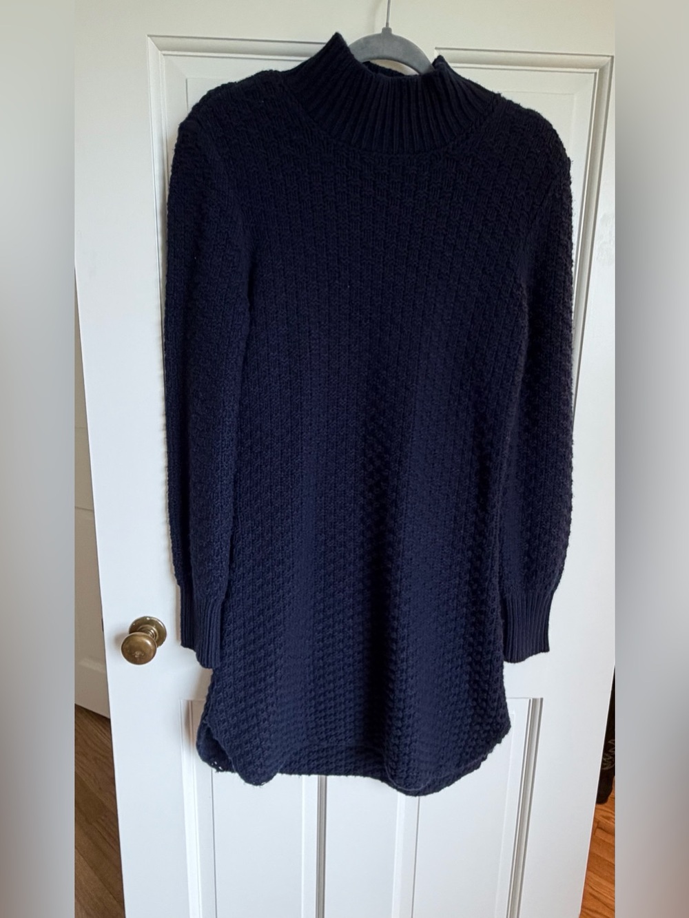 AG Navy Turtleneck Knit Sweater wool Dress - Women size small